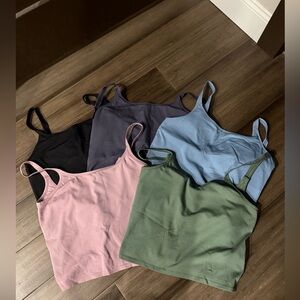 Lululemon Ebb to Street Scoop-Neck Cropped Tank Top